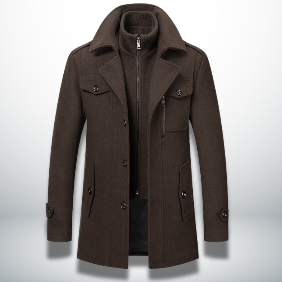 Raymond | Wool-Blend Winter Coat with Timeless Design