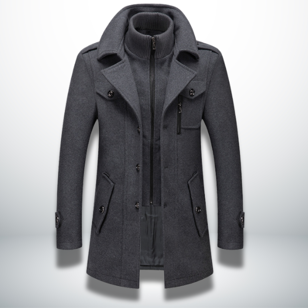 Raymond | Wool-Blend Winter Coat with Timeless Design