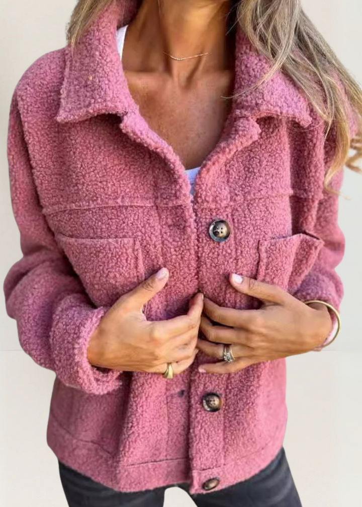Brenda | Soft Fleece Button-Up Jacket