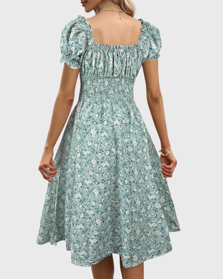 Angelique™ | Midi Jurk met Bloemenprint