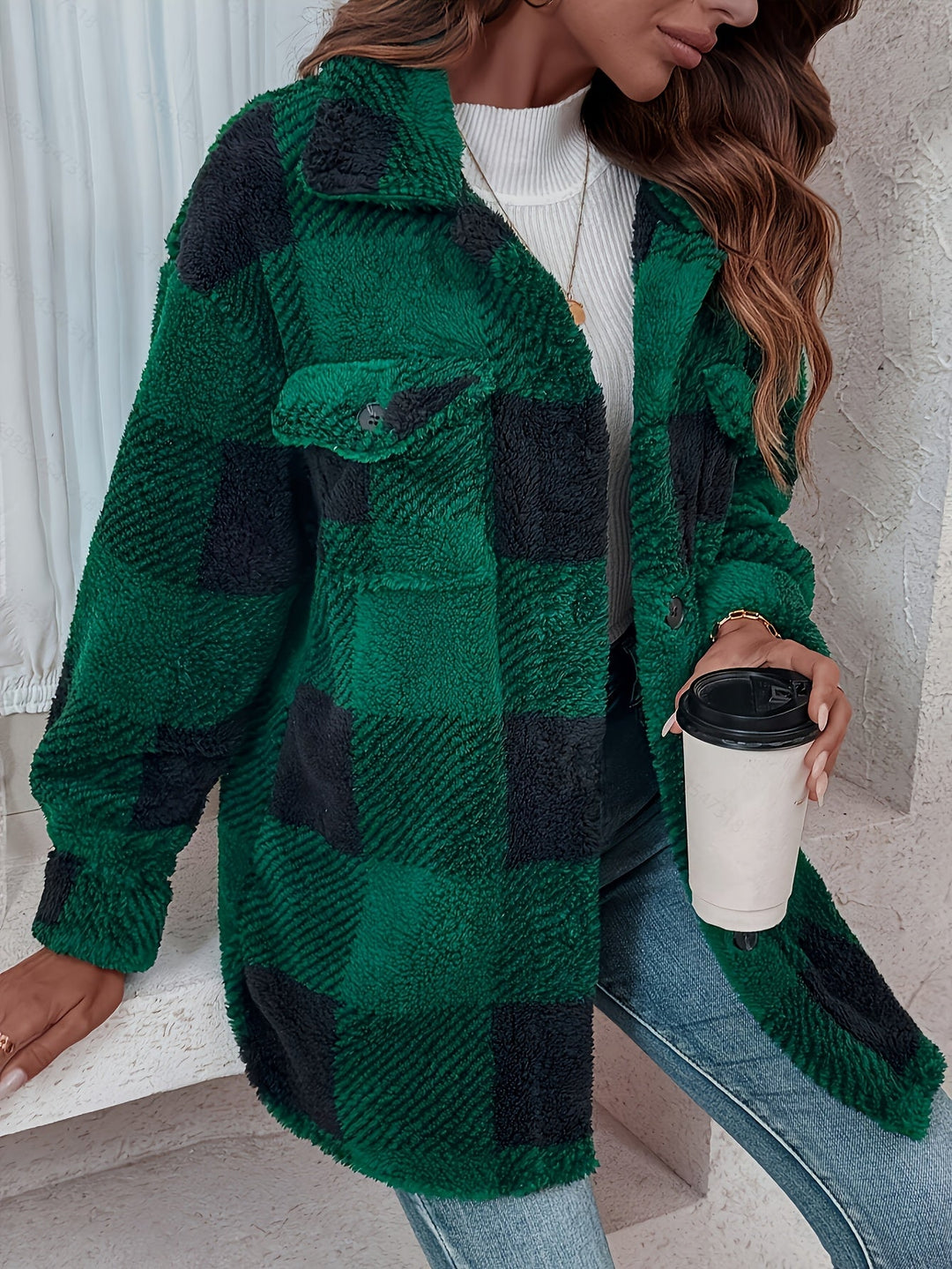 Helen | Plaid Knit Dress with Stretch