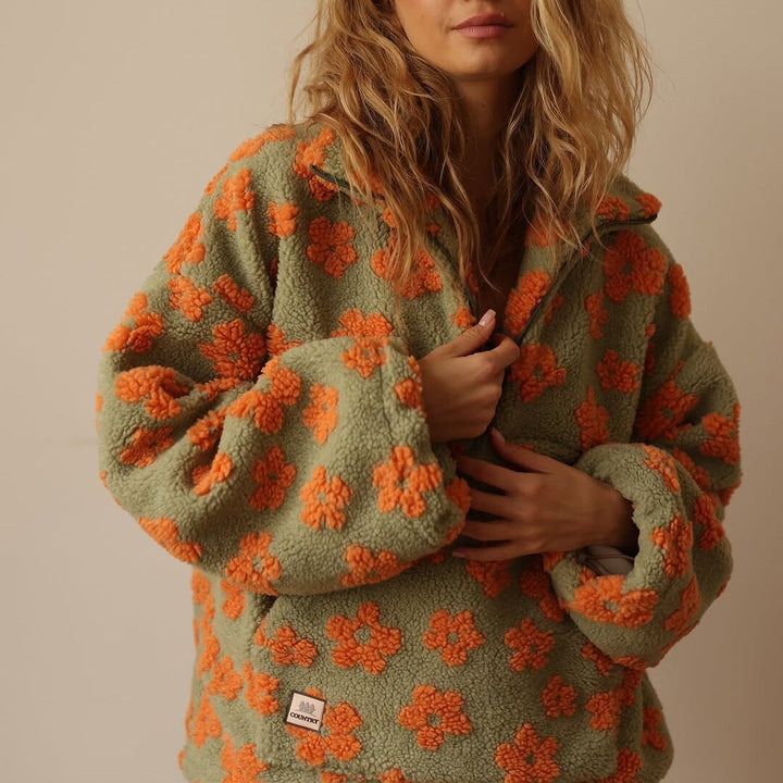 Marilyn | Floral Knit Sweater with Soft Warmth