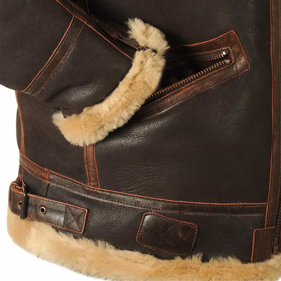 Marcel | Classic Shearling Aviator Jacket