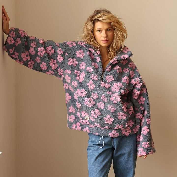 Marilyn | Floral Knit Sweater with Soft Warmth