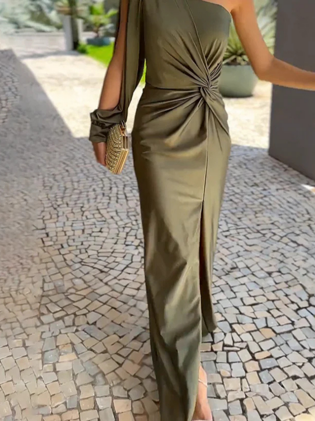 Elara™ –  One-Shoulder Jurk