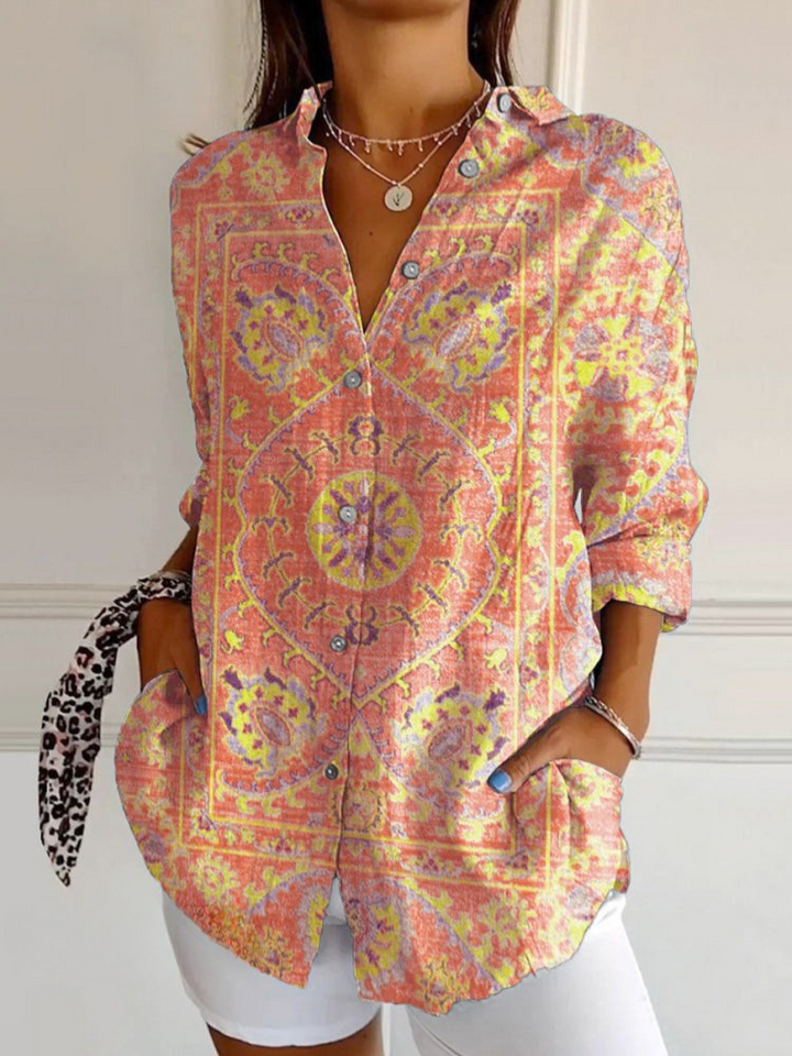 Sophie | Kleurrijk Retro Shirt