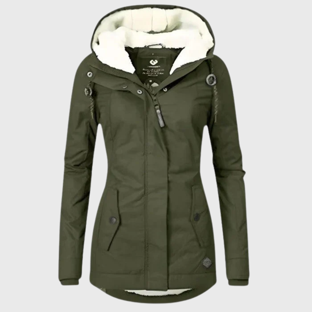 Evelyn | Waterproof Hooded Long Coat