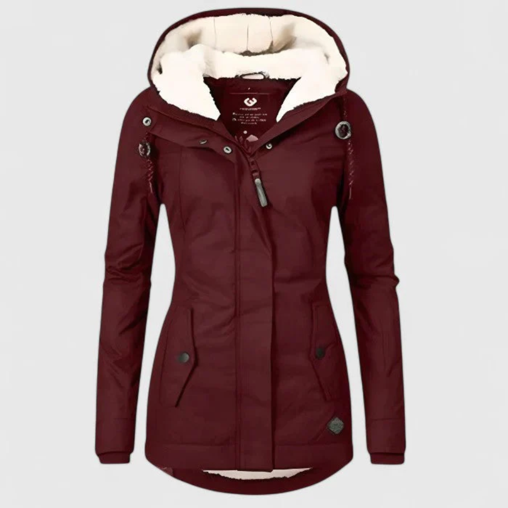 Evelyn | Waterproof Hooded Long Coat