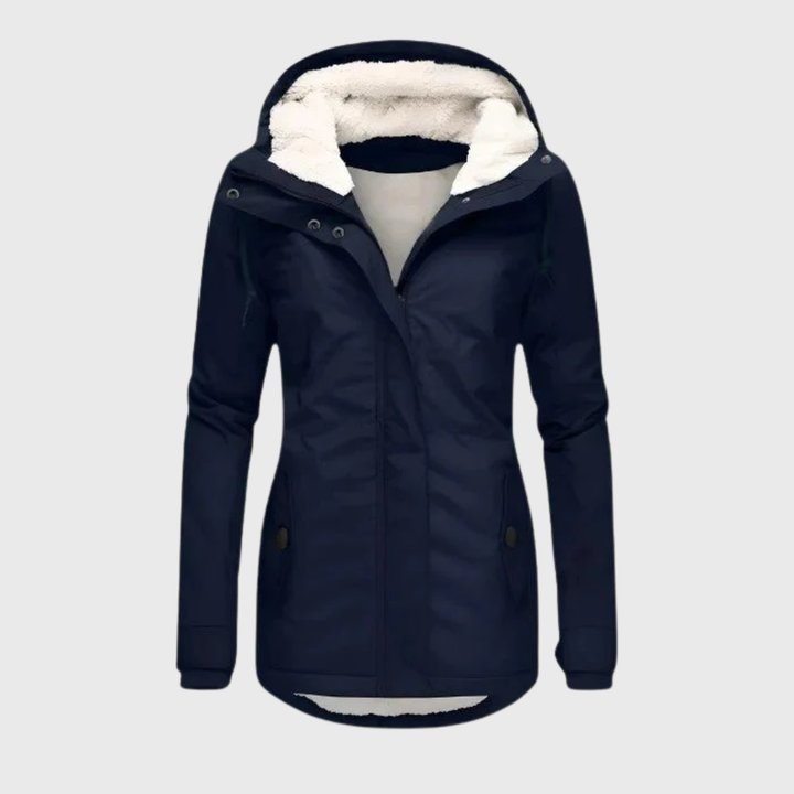 Evelyn | Waterproof Hooded Long Coat