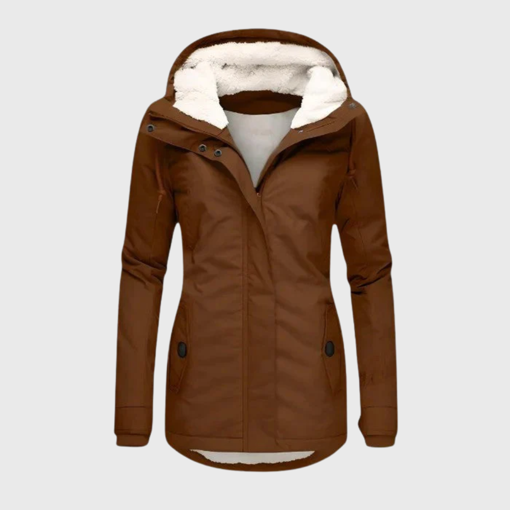 Evelyn | Waterproof Hooded Long Coat