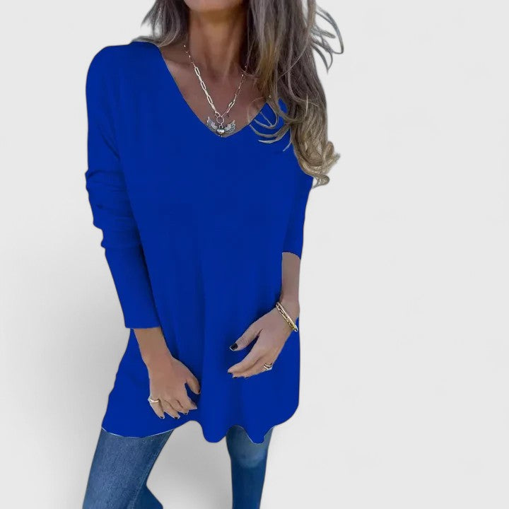Heather | V-Neck Oversized Blouse