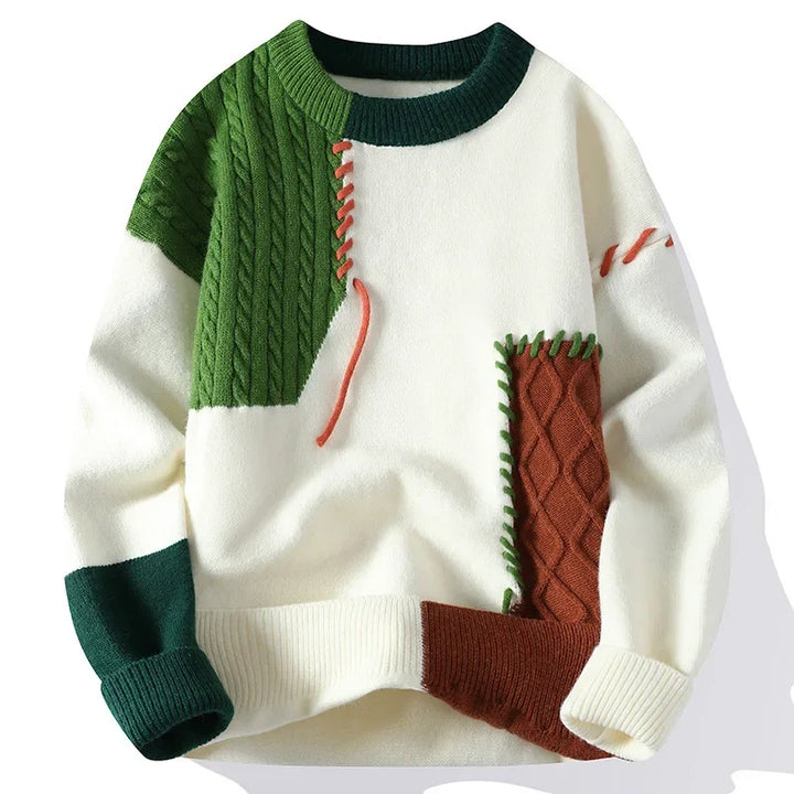 Noah | Contrast Knit Winter Sweater