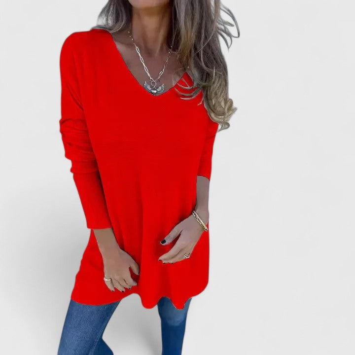 Heather | V-Neck Oversized Blouse