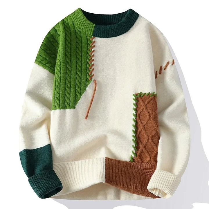 Noah | Contrast Knit Winter Sweater