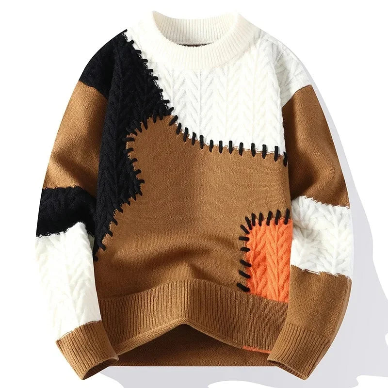 Noah | Contrast Knit Winter Sweater
