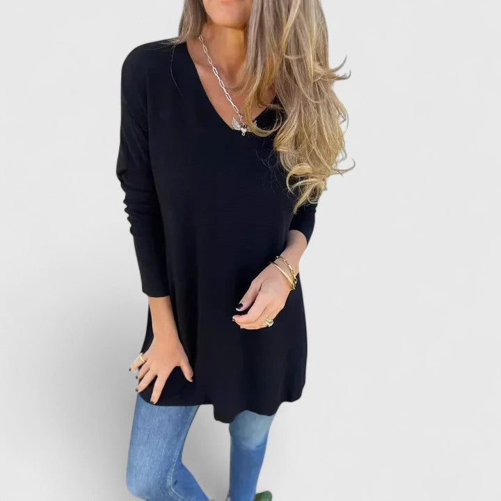Heather | V-Neck Oversized Blouse