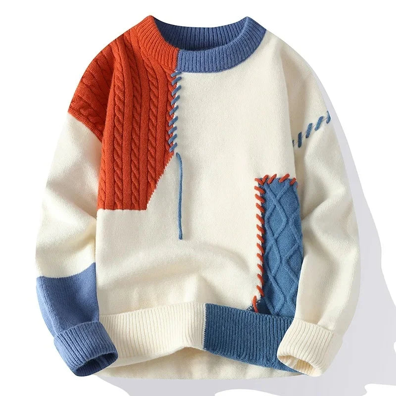 Noah | Contrast Knit Winter Sweater