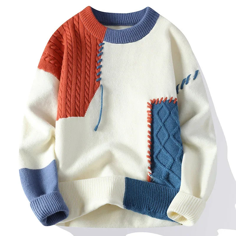 Noah | Contrast Knit Winter Sweater