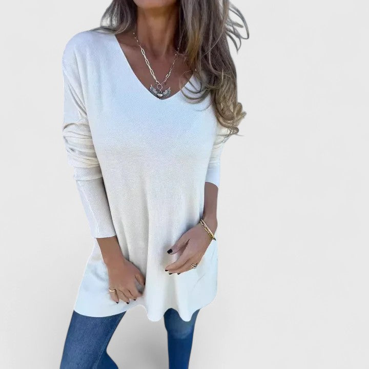 Heather | V-Neck Oversized Blouse