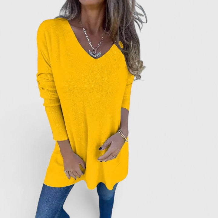 Heather | V-Neck Oversized Blouse