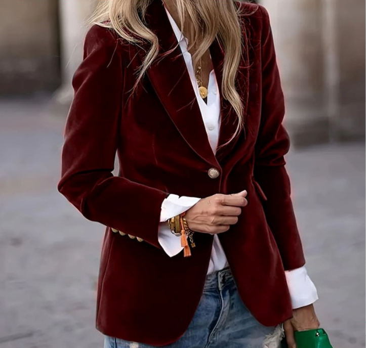 Margaret | Elegant Blazer with Luxurious Knit