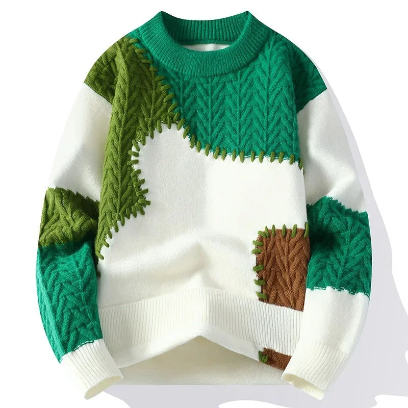 Noah | Contrast Knit Winter Sweater