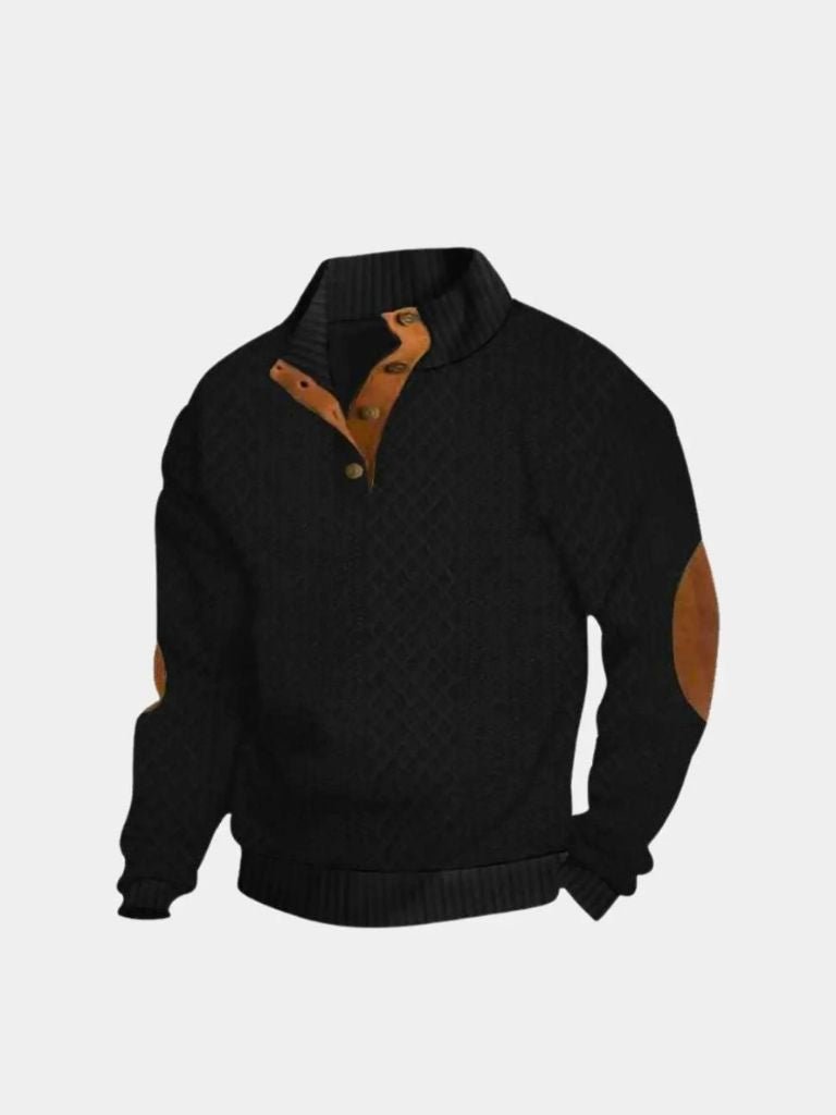 Caleb | Classic High Collar Pullover