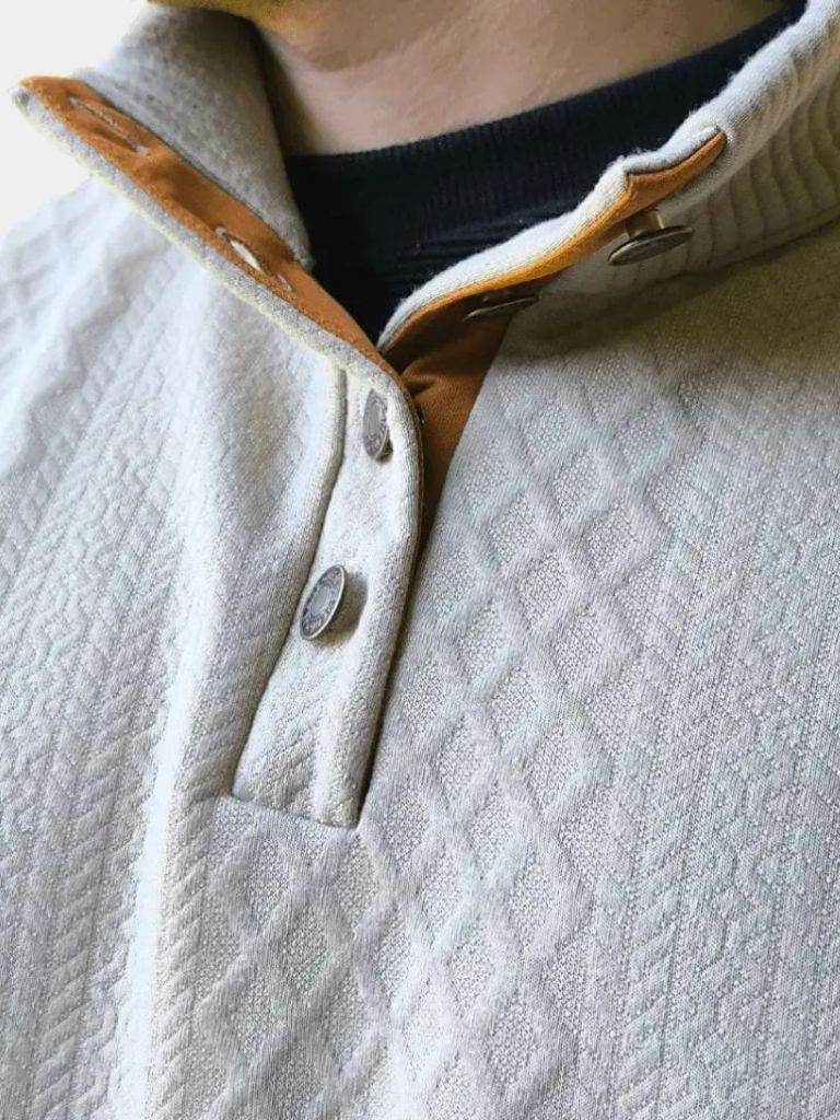 Caleb | Classic High Collar Pullover