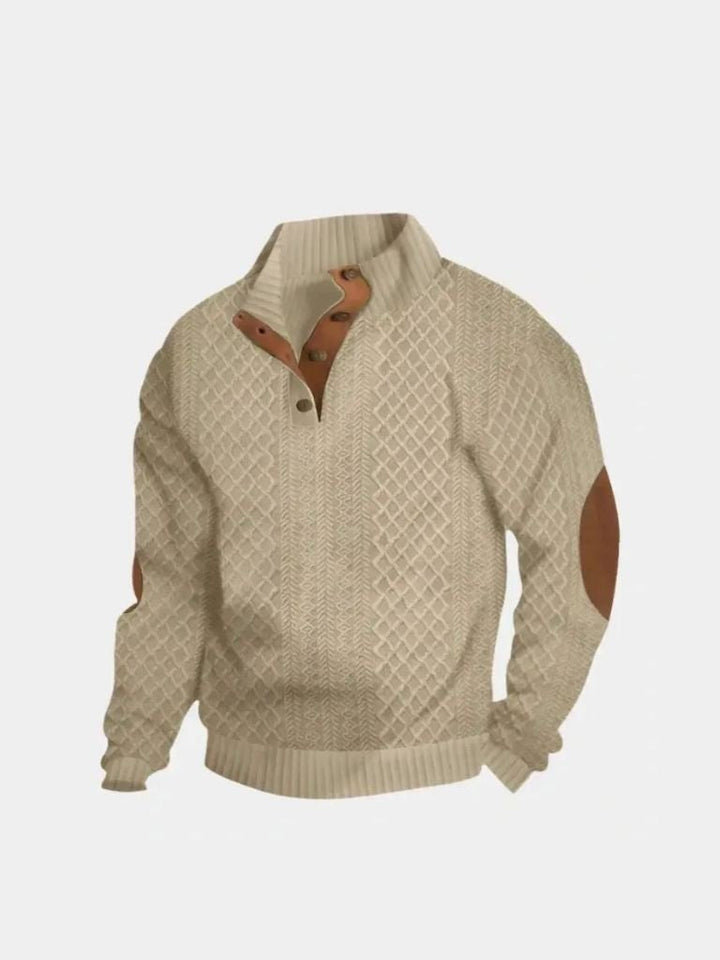 Caleb | Classic High Collar Pullover