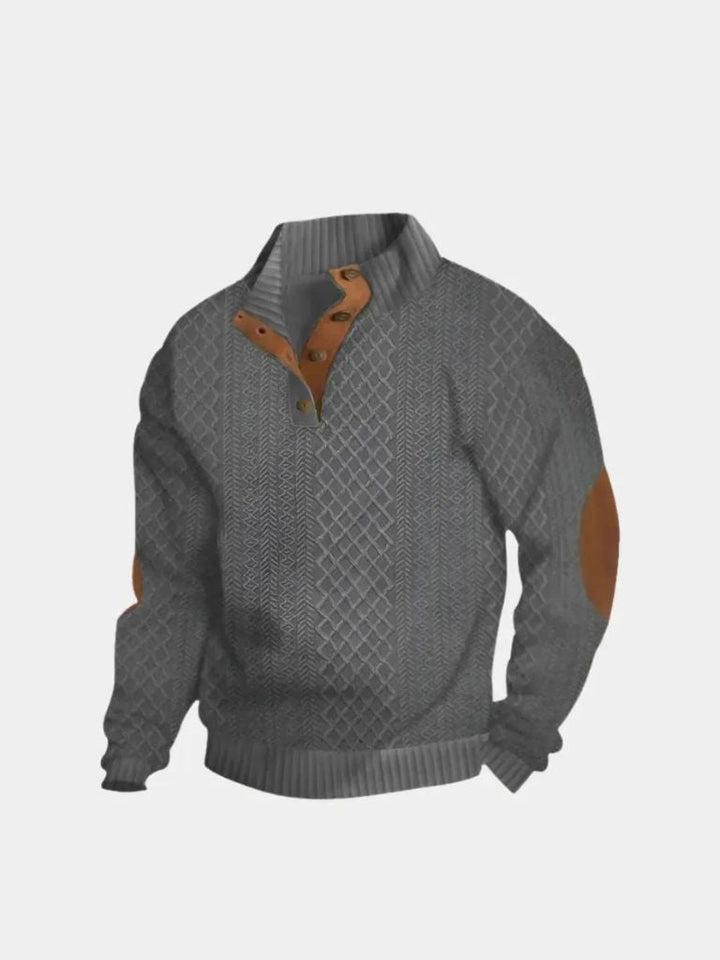 Caleb | Classic High Collar Pullover