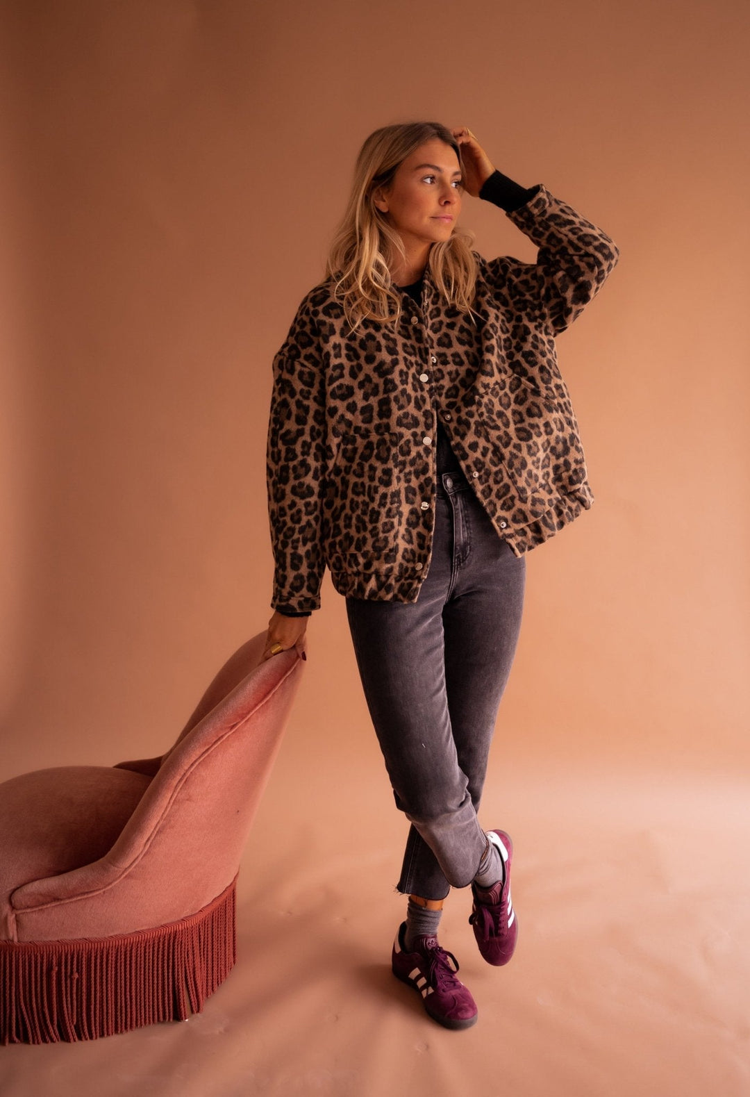 Marilyn | Leopard Print Lightweight Jacket