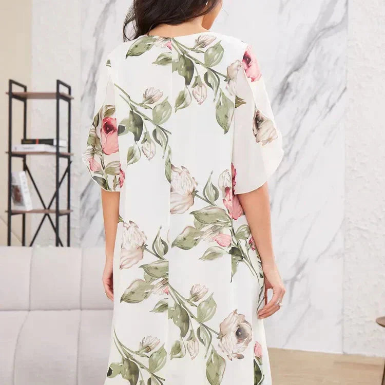 Amélie | Chiffon Maxi-Jurk